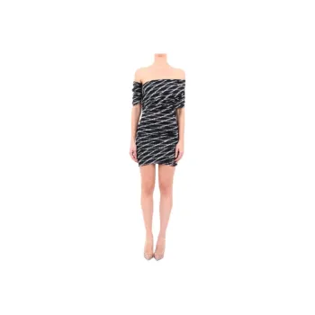 Balenciaga Short Sleeved Dress Women's Black