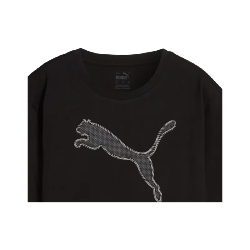PUMA Drop Shoulder Sleeve T Shirt Women's Black-2