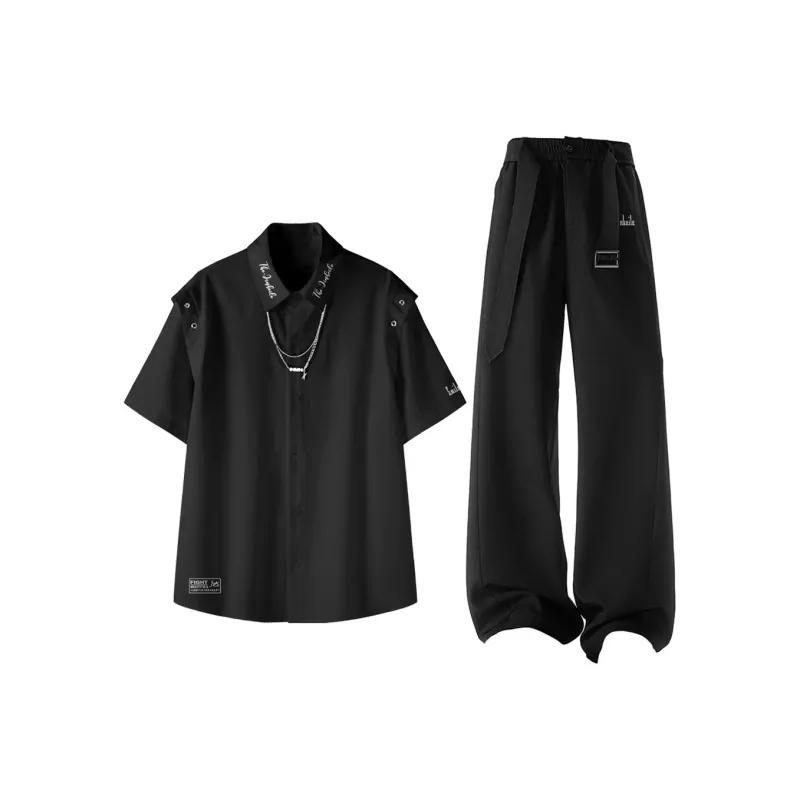 JINBEILE Shirt Matching Set Unisex-0
