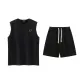 Black+Black[Tank Top Clothing Sets]