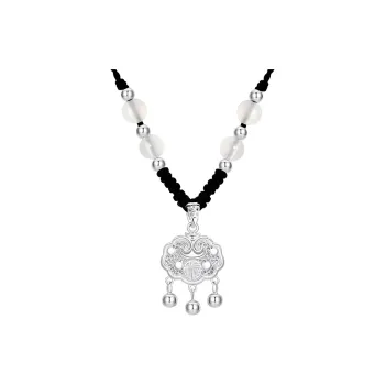 LIU GUI FU JEWELRY 999 Fine Silver Necklaces Women's