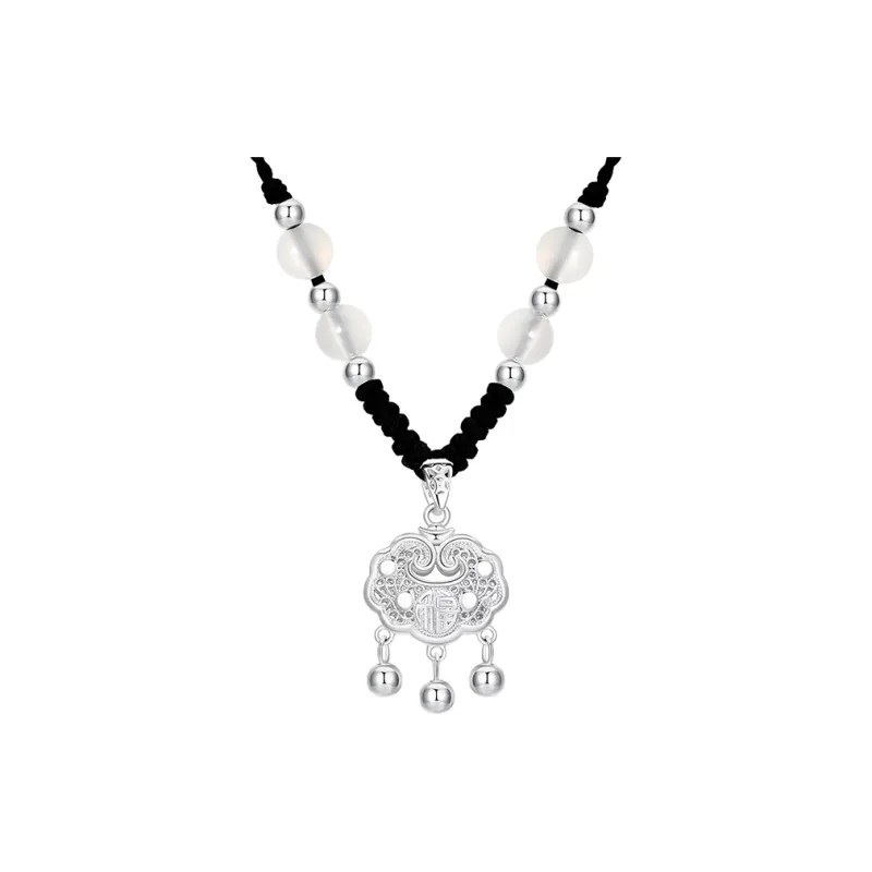 LIU GUI FU JEWELRY 999 Fine Silver Necklaces Women's-0