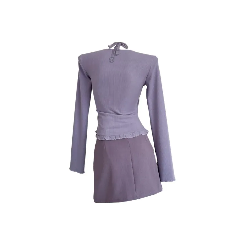 DOKZB Two Piece Skirt Sets Women's-1