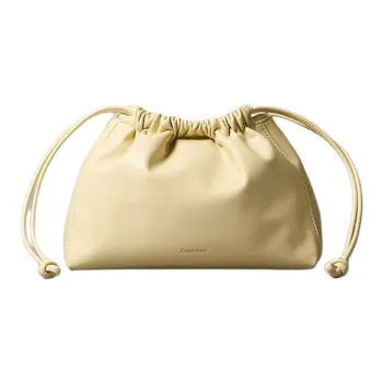 CALVIN KLEIN PU Bucket Bag, Shoulder Bag Women's Beige