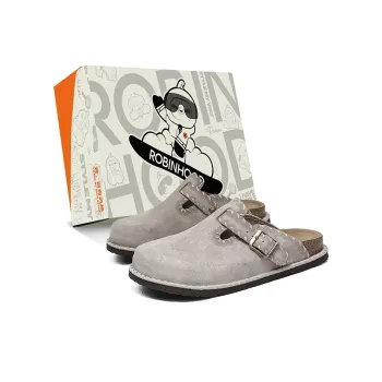ROBINHOOD Quiet Odor Resistant Abrasion Resistant Slip Resistant Closed Toe Slippers Unisex Box
