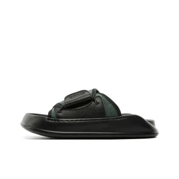WEISHIBANGWEI PU Polyurethane Slip Resistant Odor Resistant Slide Slippers Men's Green