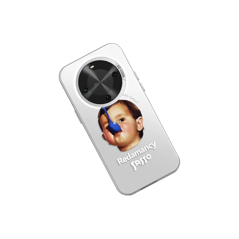 YAOCAI Acrylic Material Biting Spoon Little Boy Phone Cases Compatibility With MVMOM 30/20 Trendy And Cool-12