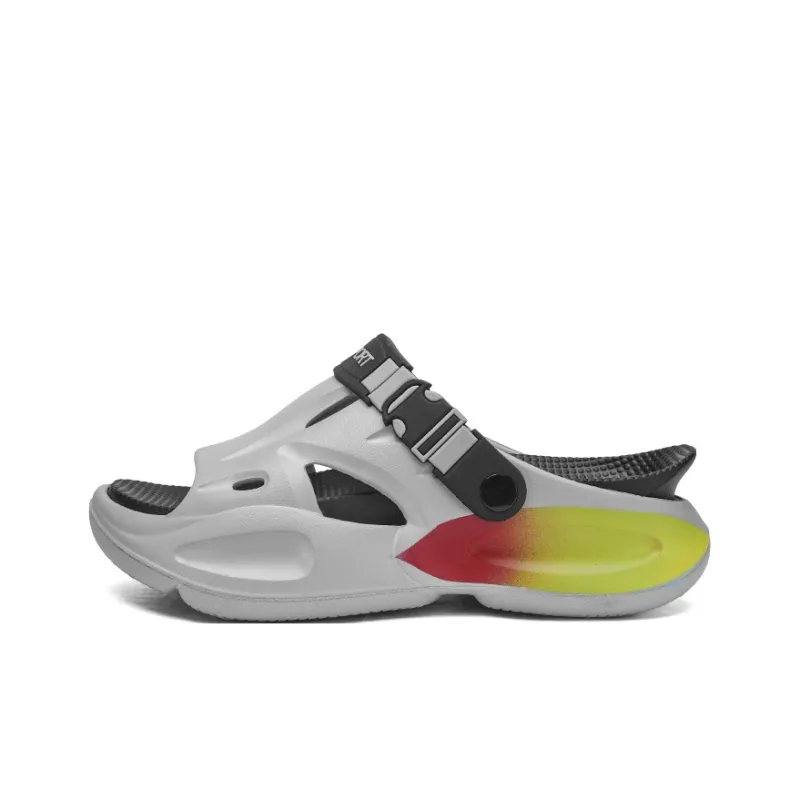 NANJIREN Beach Sandals Men White Blue/White Green/Mint Green/Gray Black/Black Orange-10