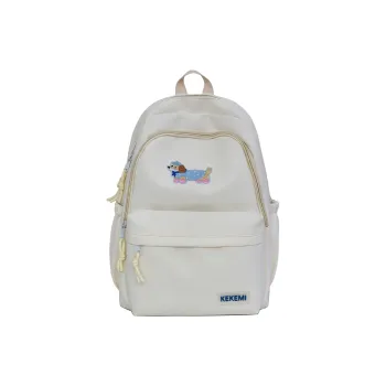 Yalu Polyester Backpack Regular Unisex White/Black/Purple/Yellow/Green/Blue