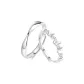 Mobius Butterfly Couple Rings