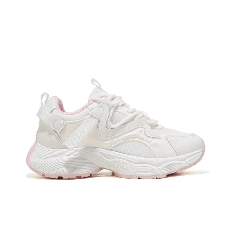 RENBEN Balance Lightweight Height Increasing Low Top Chunky Sneakers Women's Pink-1