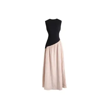 OZVO Sleeveless Dresses Women's Black & Pink