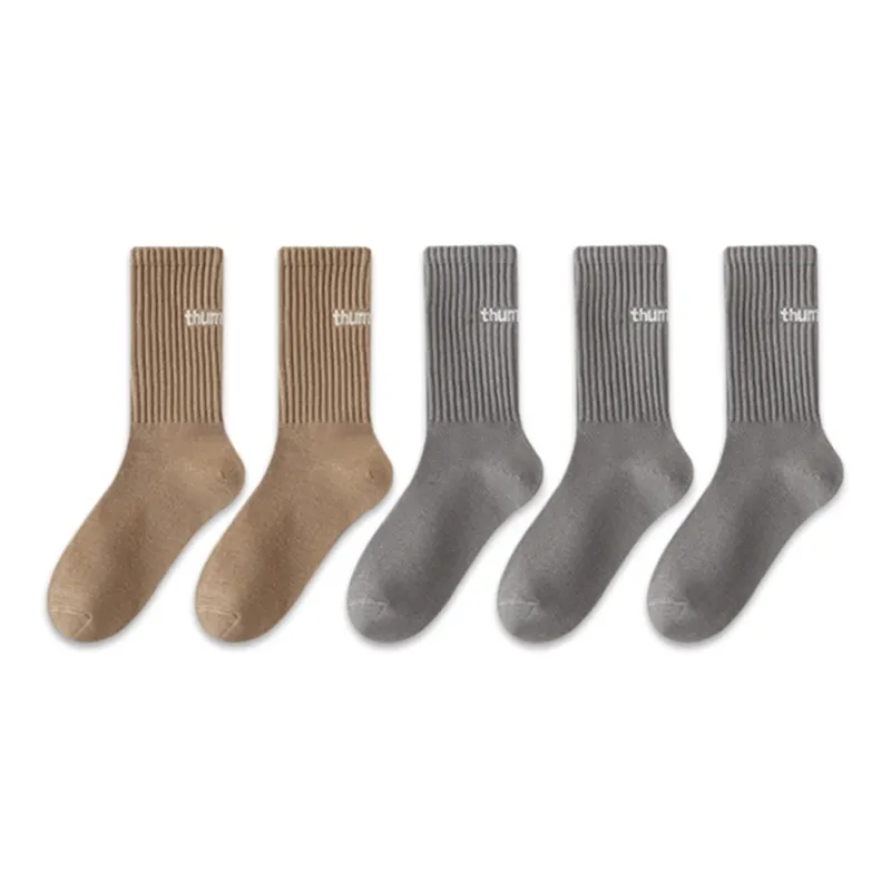 Mulong Family Mid Calf Socks Unisex 5 Pack-78