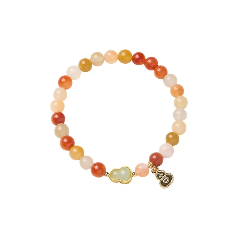 ZUIWENGLANGYASHANWENCHUANG Golden Silk Jade Bracelets Women's-0