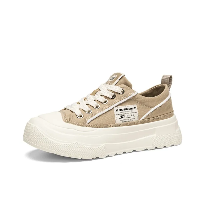 Grumpy Ram Breathable Height Increase Low Top Canvas Shoes Men's-1