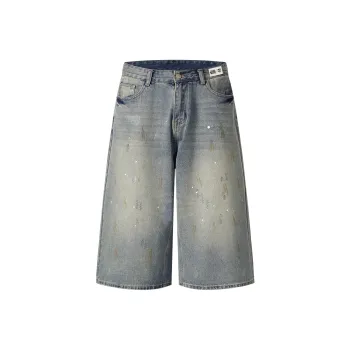 FCB ARCELONA Denim Shorts Unisex Nostalgic Blue