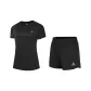 Set (Black Short-Sleeved Shirt+Black Shorts)