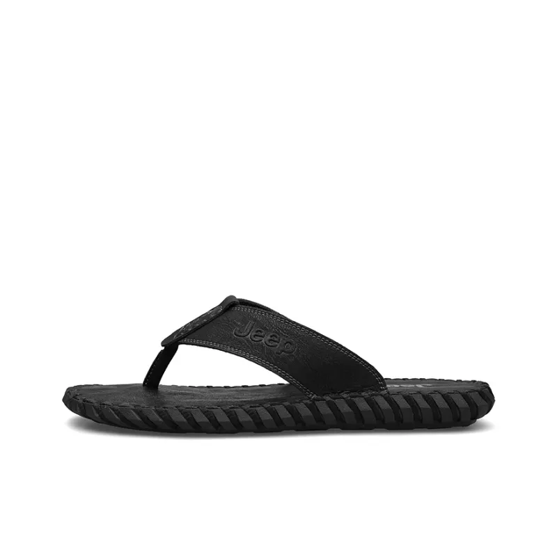 Jeep Rubber Sole Odor Resistant Slip Resistant Flip Flops Unisex-6