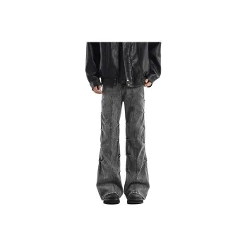 HANDAIWEI Jeans Unisex Black Gray Color