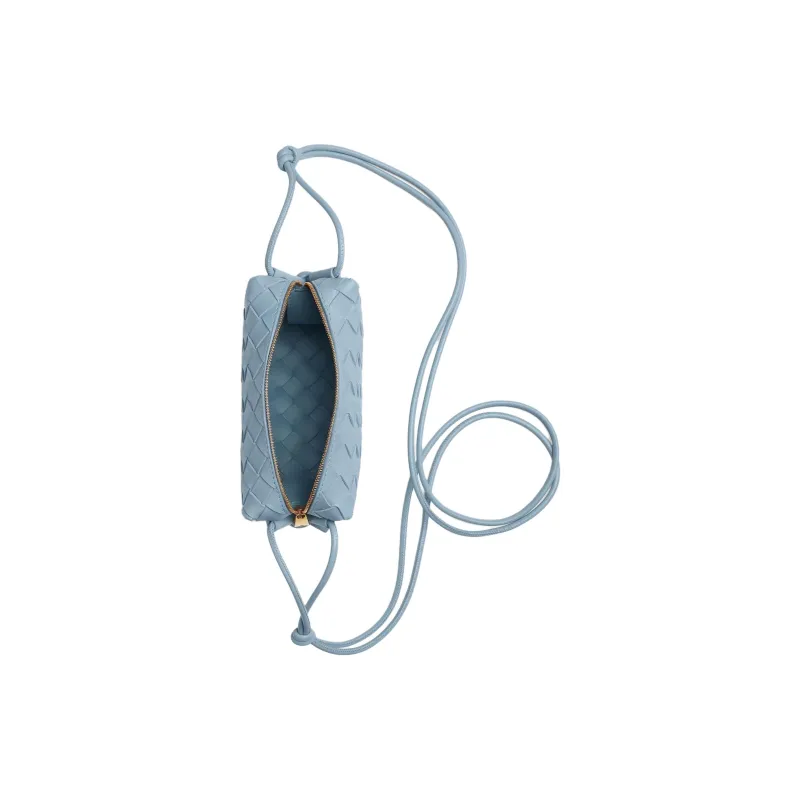 Bottega Veneta LOOP Sheepskin Crossbody Bag Mini Women's Ice Blue-1