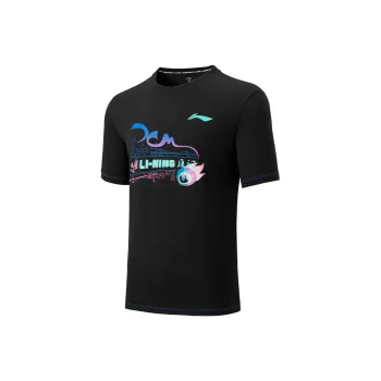 LiNing Badminton Series T Shirt Unisex Black