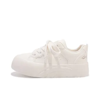 Shen Linsen Anti Slip Wear Resistant Low Top Skateboard Shoes Women's Beige