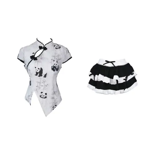 Udon House Two Piece Skirt Sets Women's