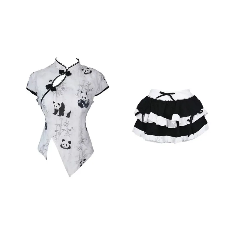 Udon House Two Piece Skirt Sets Women's-0