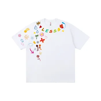 LESS BEARS Drop Shoulder Sleeve T Shirt Women's
