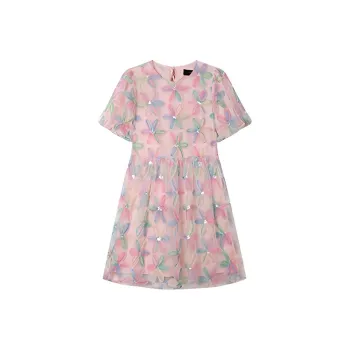 LUYOUYE Short Sleeved Dress Women's