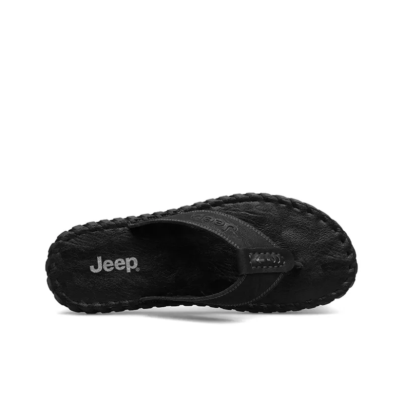Jeep Rubber Sole Odor Resistant Slip Resistant Flip Flops Unisex-9