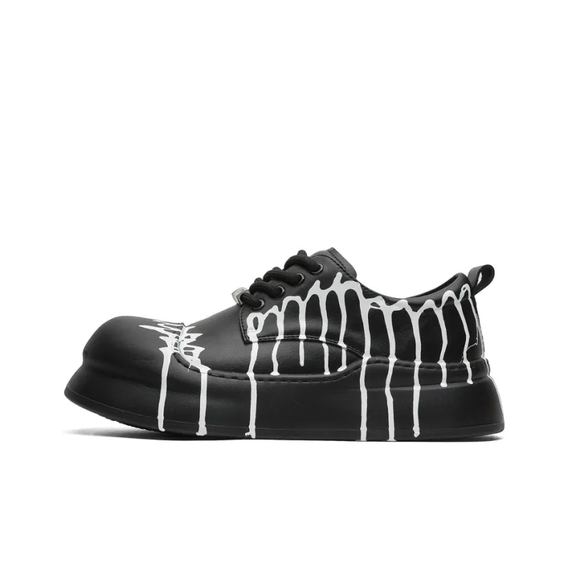 APRHE Slip Resistant, Abrasion Resistant, Lightweight, Height Increasing Low Top Skateboard Shoes Unisex-4