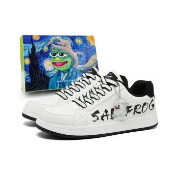 Pepe The Frog Low Top Skateboard Shoes Men's