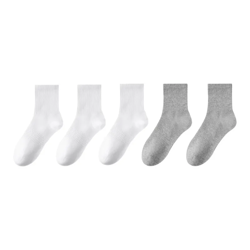 Lan Miao Mid Calf Socks Men's 5 Pack-12