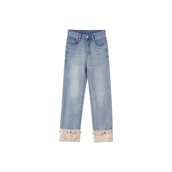 LUYOUYE Jeans Women's Light Blue