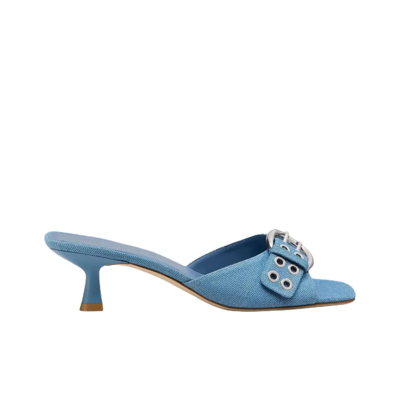 Stuart Weitzman/SW Slide Slippers Women's Blue-1