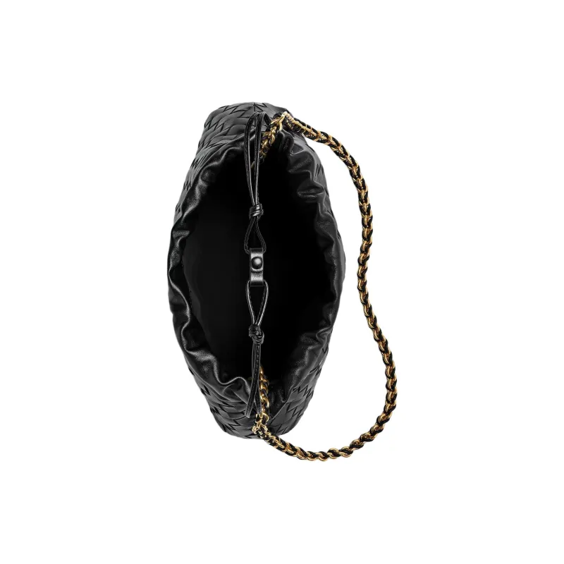 Bottega Veneta Dustbag Calfskin Shoulder Bag Women's Black-1