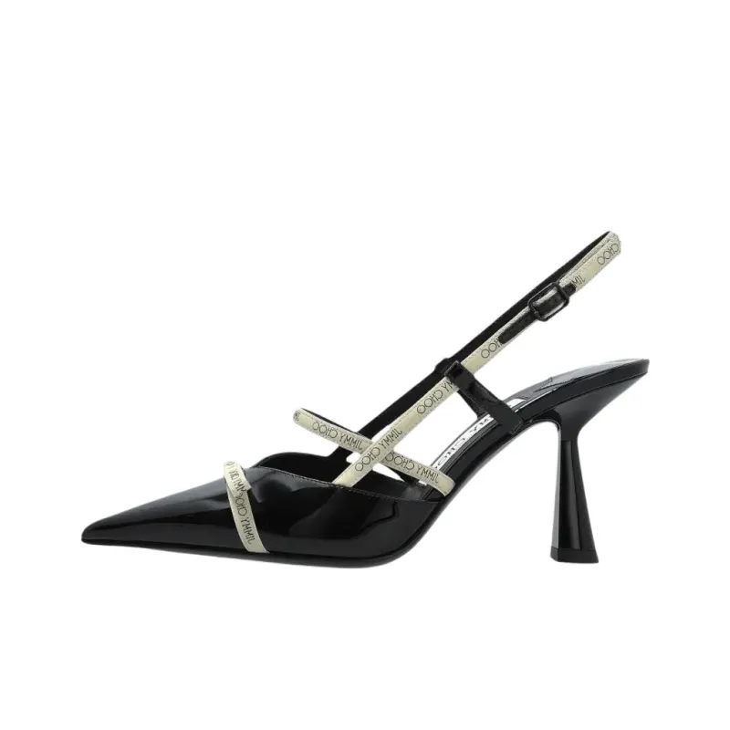 Jimmy Choo Danica Slim Heel High Heels 8.5cm Women's Black-0