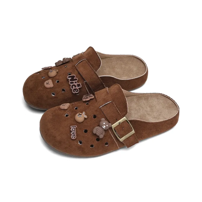 XMISTUO Quiet Slip Resistant Closed Toe Slippers Women's-9