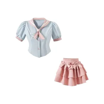 TIBINB Two Piece Skirt Sets Women's