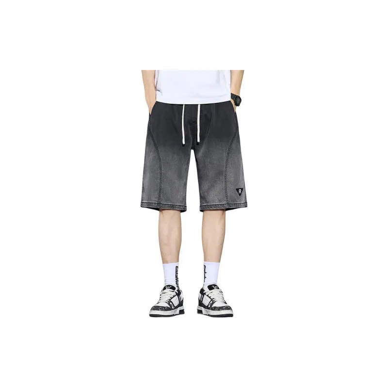 XIEXIELE Denim Shorts Men-5