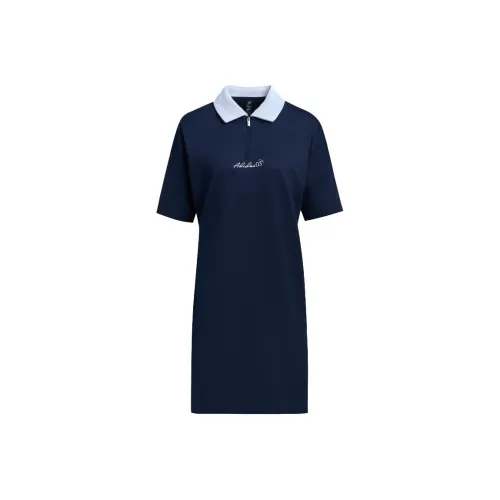 Adidas SS25 Short Sleeved Dress Women's Navy Blue