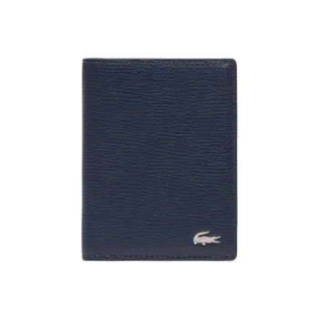 LACOSTE Cow Leather Wallet Men's Marine Blue