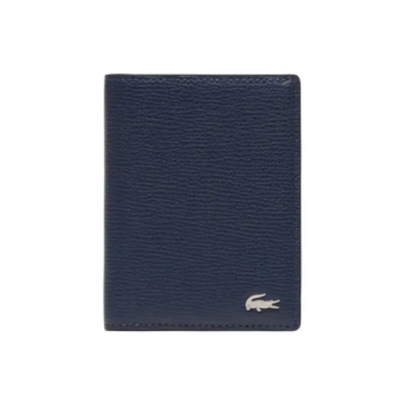 LACOSTE Cow Leather Wallet Men's Marine Blue-0
