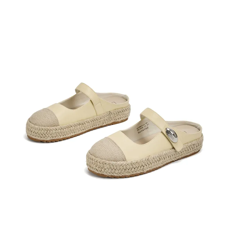 Hotwind Abrasion Resistant Slip Resistant Closed Toe Slippers Women's-11