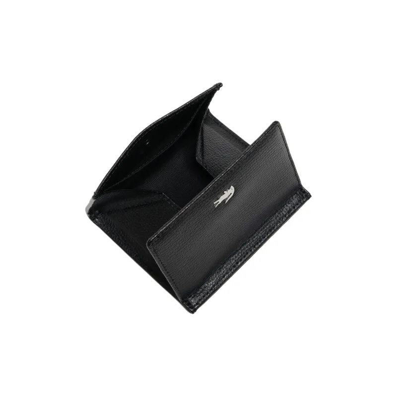 LACOSTE Cow Leather Wallet Men's Black-2