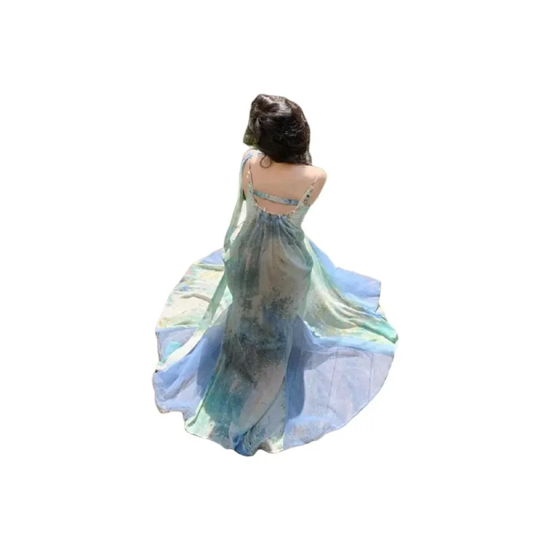 Mu Xiao Xin Slip Dresses Women's Image Color-1