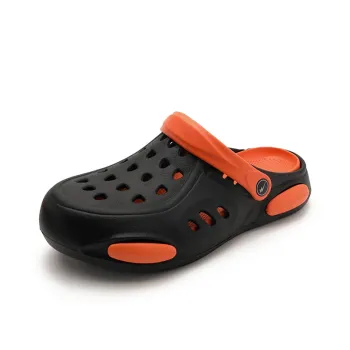 DOUBLE STAR 88 Clogs Men's Black Orange