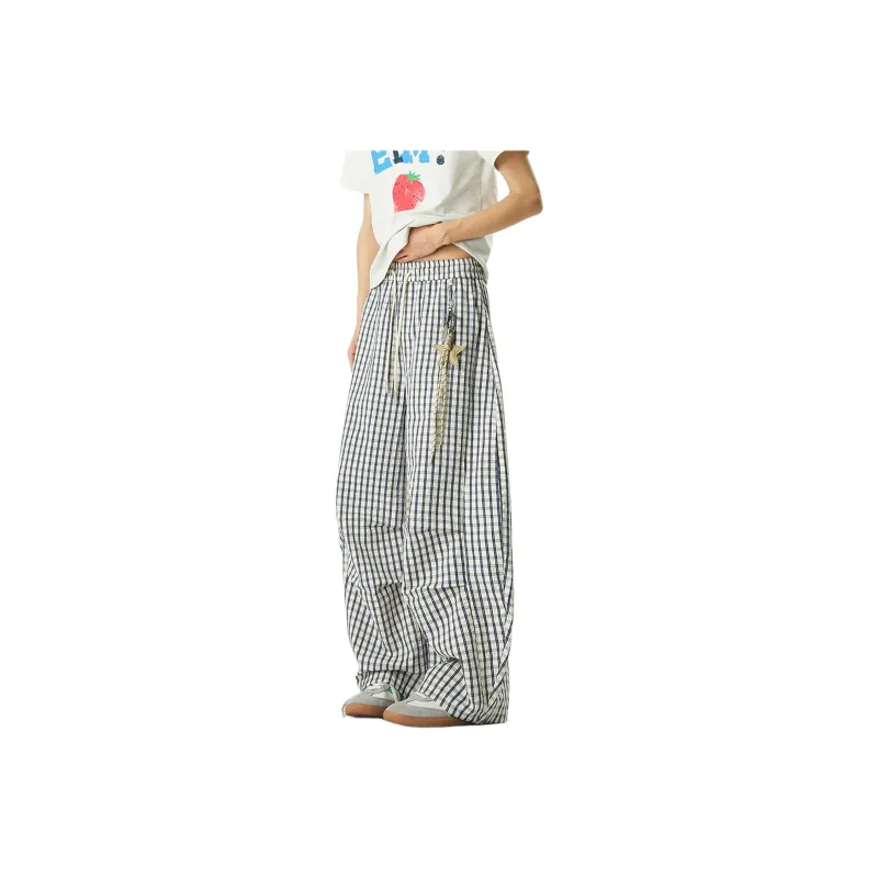 PVPVPV Casual Pants Unisex Plaid-0