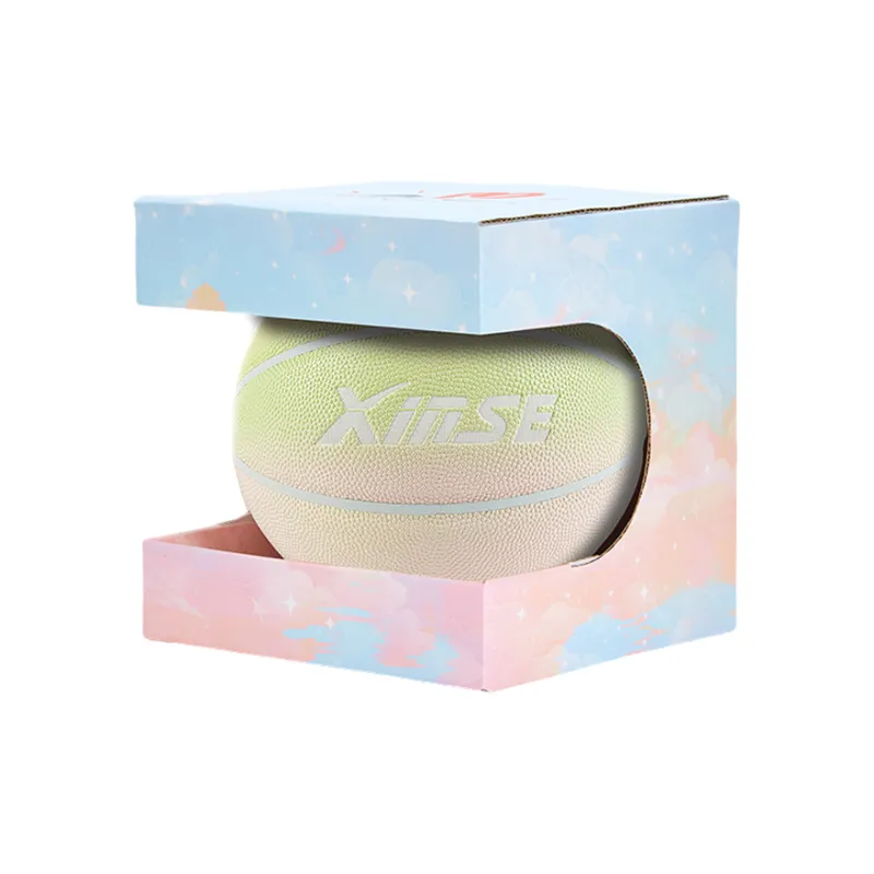XINSE PU Basketball Lime Gradient Size 67 Size Training Competition Unisex-5